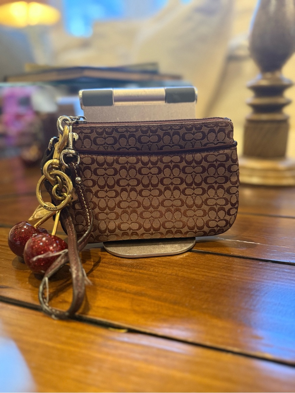 Coach Mini Shoulder Bag in Burgundy